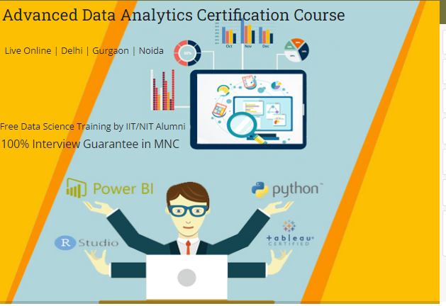 Data Analyst Course in Delhi, 110091. Certification for “Online Data Analyst Course with Placement” in Delhi NCR. [ 100% Job in MNC] “New Year Offer 2025”, Free Demo, Excel, SQL, Power BI, Tableau, Alteryx, Python Data Science and Qulik, Analytics Training Center in Delhi NCR – SLA Consultants India